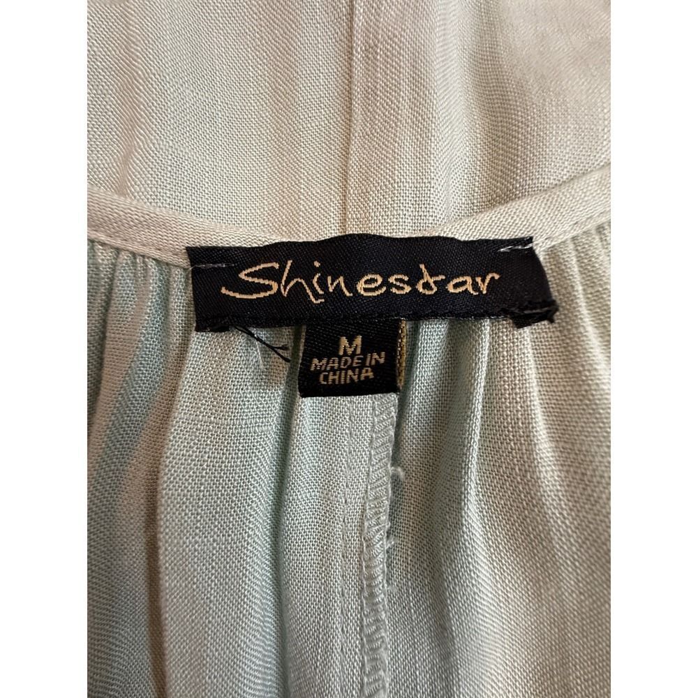 Shinestar Light Green Wide-Leg Jumpsuit – Size Medium - Picture 6 of 9